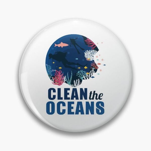 Item preview, Clean The Oceans Protect Oceans Save the Seas designed and sold by EverythingKawai.