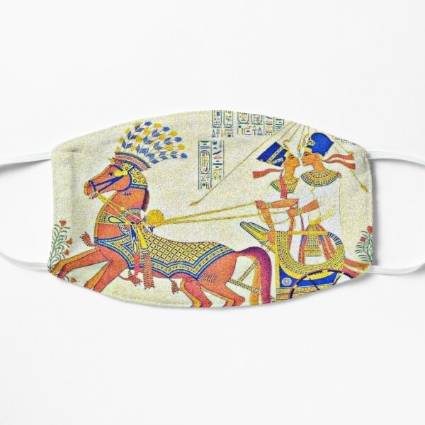King Akhenaten and Queen Nefertiti Flat Mask