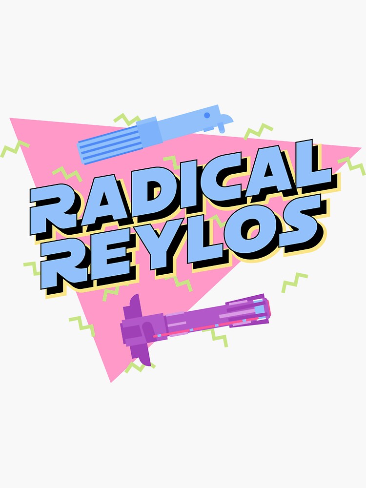 Thumbnail 3 of 3, Sticker, Radical Reylos designed and sold by thunderquack.