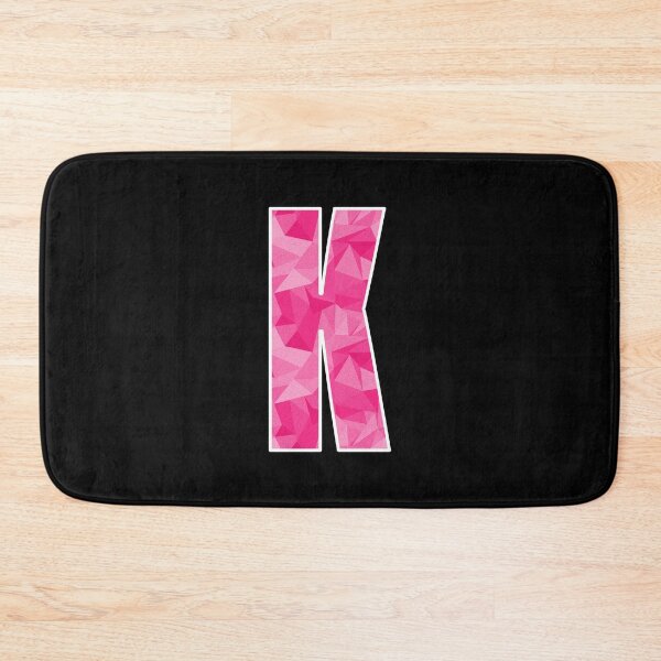 Item preview, Letter K, Monogram Letter Art of Pink Triangle Pattern designed and sold by dylanxh.