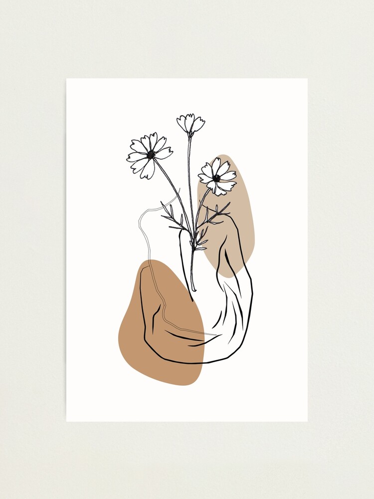 Blooming woman line art print, minimal one line woman with flowers, vintage  sensual woman's body art Tapestry