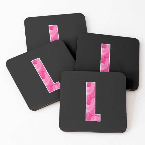 Item preview, Letter L, Monogram Letter Art of Pink Triangle Pattern designed and sold by dylanxh.