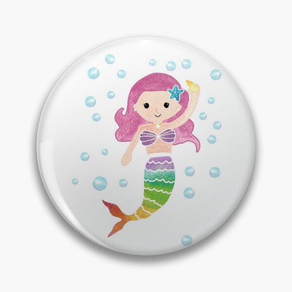 Item preview, Mermaid Pink Hair Rainbow designed and sold by Crafted-Pear.