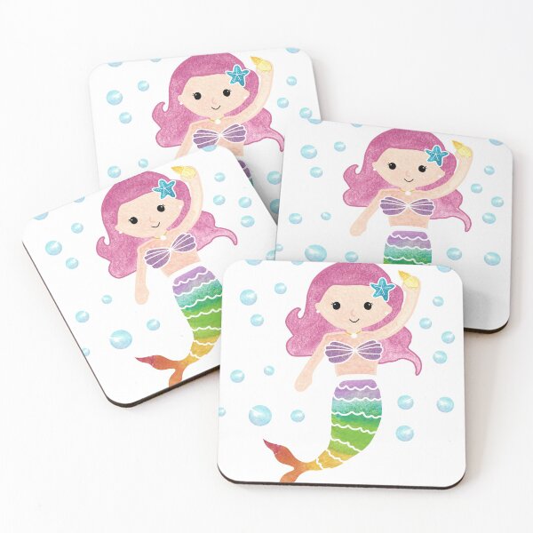 Item preview, Mermaid Pink Hair Rainbow designed and sold by Crafted-Pear.