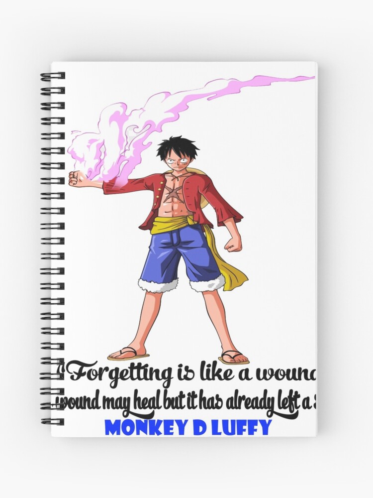 Cuaderno de espiral «Frases De Monkey D Luffy» de kungaming | Redbubble