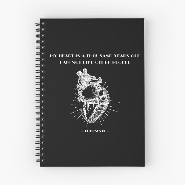 Item preview, Charles Bukowski Quote: My heart is a thousand years old designed and sold by soniatherese.