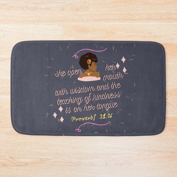 Item preview, She open her mouth with wisdom- virtuous  designed and sold by Mammanation.