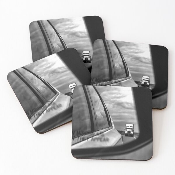 Item preview, Objects in Mirror are Closer Than They Appear Black and White designed and sold by neta98.