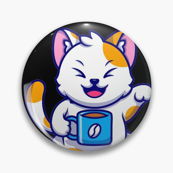 Item preview, Cute Cat Drink Coffee designed and sold by EVERTEESLOVER.