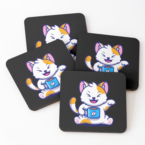 Item preview, Cute Cat Drink Coffee designed and sold by EVERTEESLOVER.