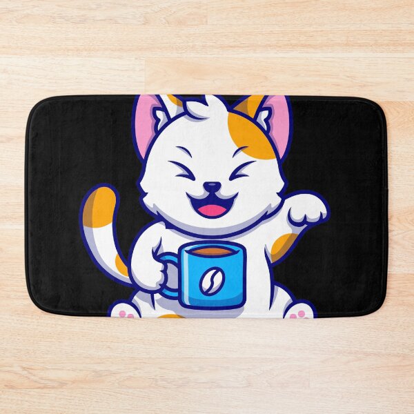 Item preview, Cute Cat Drink Coffee designed and sold by EVERTEESLOVER.