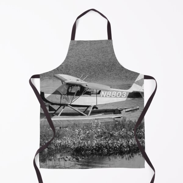 Item preview, Propeller Plane on a Lake Black and White designed and sold by neta98.