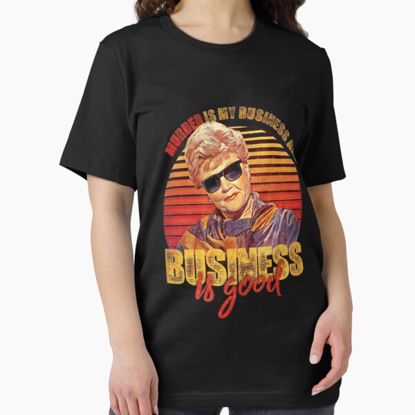 Vista previa del artículo con la obra «El asesinato de Jessica Fletcher vintage es mi negocio y el negocio es un buen regalo», diseñado y vendido por Virusss95g.
