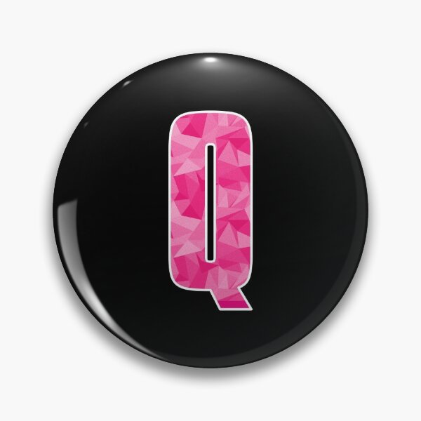 Item preview, Letter Q, Monogram Letter Art of Pink Triangle Pattern designed and sold by dylanxh.