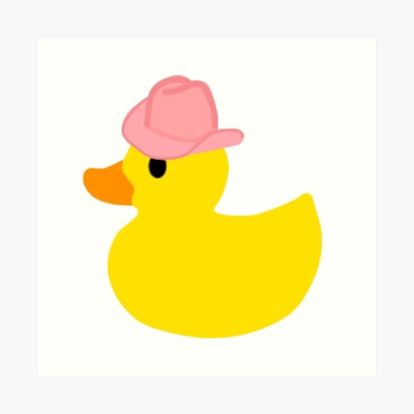 "Rubber duck with cowboy hat" Art Print by twindesigns1516 Redbubble