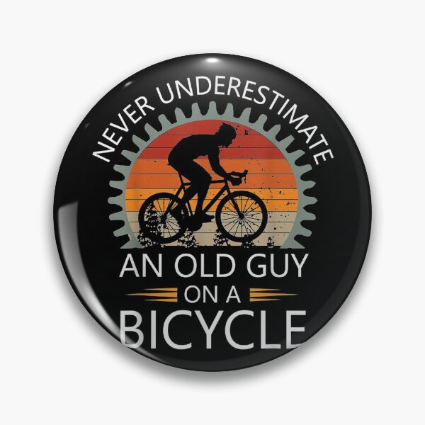 Item preview, An Old Guy On A Bicycle Cycling Vintage Never Underestimate designed and sold by AlohaHana.