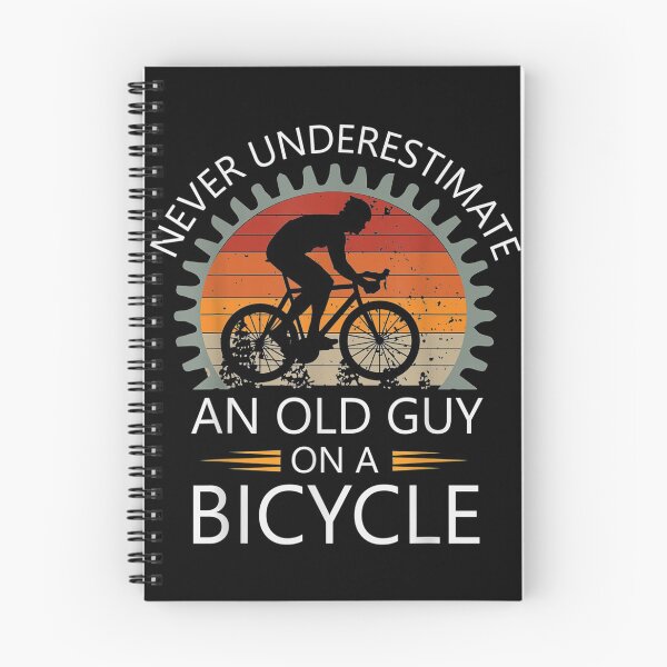 Item preview, An Old Guy On A Bicycle Cycling Vintage Never Underestimate designed and sold by AlohaHana.