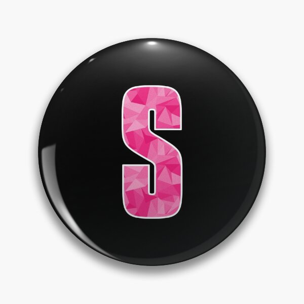 Item preview, Letter S, Monogram Letter Art of Pink Triangle Pattern designed and sold by dylanxh.