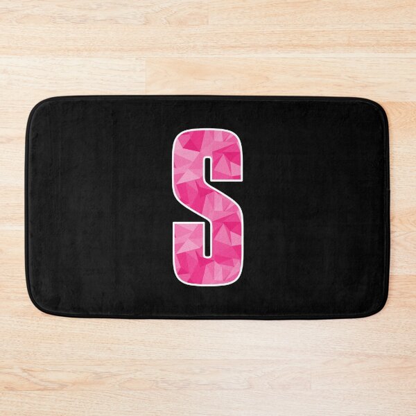 Item preview, Letter S, Monogram Letter Art of Pink Triangle Pattern designed and sold by dylanxh.