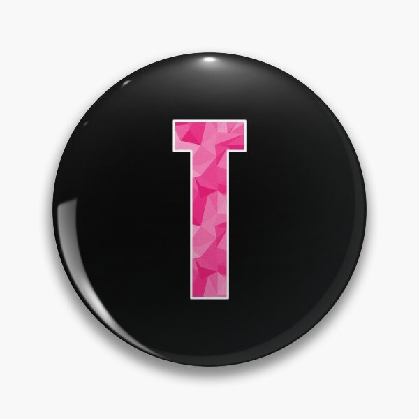 Item preview, Letter T, Monogram Letter Art of Pink Triangle Pattern designed and sold by dylanxh.