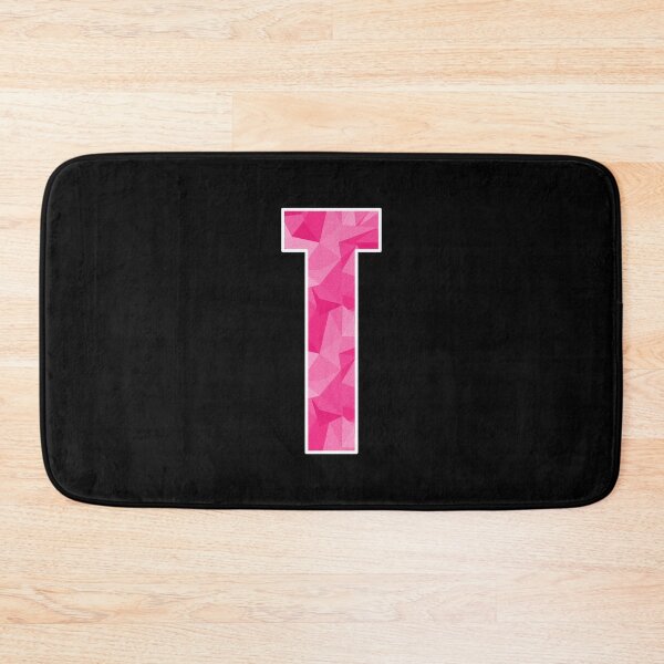 Item preview, Letter T, Monogram Letter Art of Pink Triangle Pattern designed and sold by dylanxh.