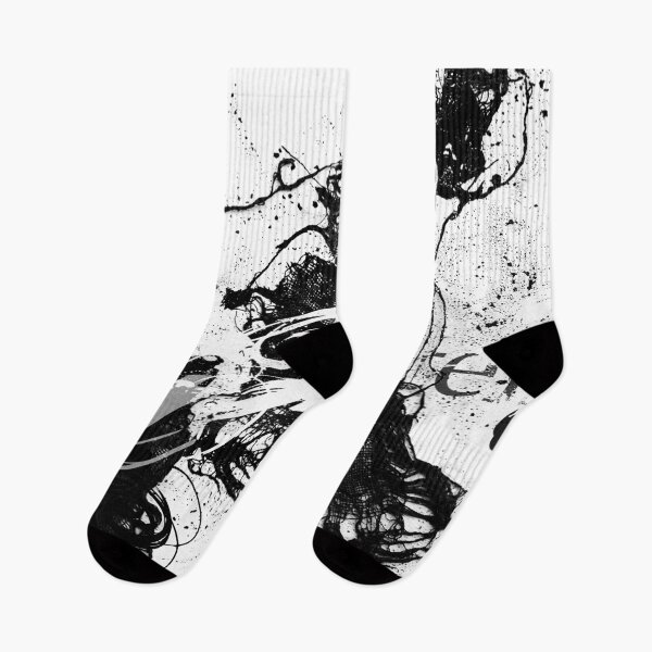 Item preview, Black and White expressionist digital abstract with typography designed and sold by ZebEddy.