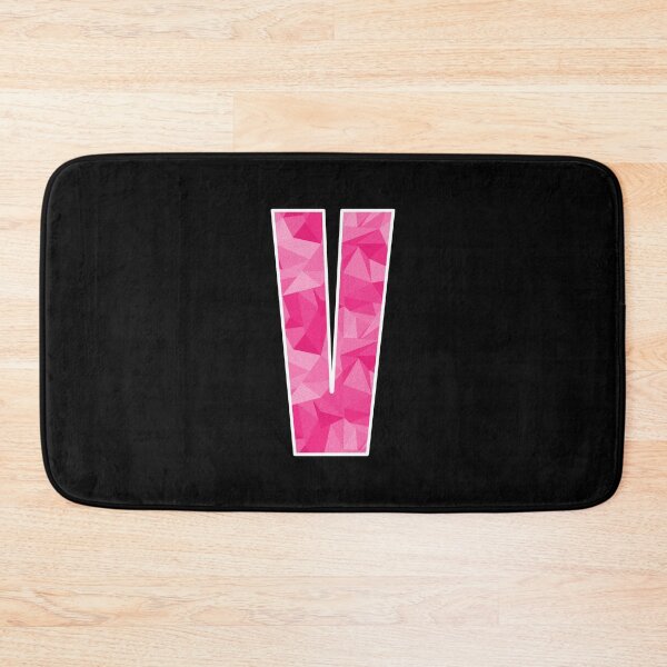 Item preview, Letter V, Monogram Letter Art of Pink Triangle Pattern designed and sold by dylanxh.
