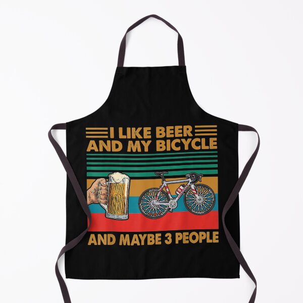 Item preview, I Like Beer and My Bicycle Funny Vintage Drinking designed and sold by AlohaHana.