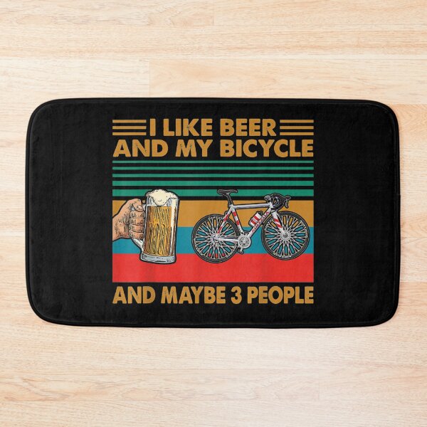 Item preview, I Like Beer and My Bicycle Funny Vintage Drinking  designed and sold by AlohaHana.