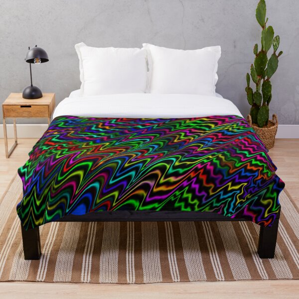 Item preview, Abstract Colorful Rainbow Lines With Ripples Design designed and sold by EclecticPaintin.