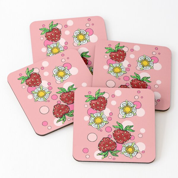 Item preview, field of strawberries  designed and sold by sandpiperstudio.