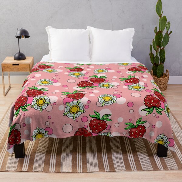 Item preview, field of strawberries designed and sold by sandpiperstudio.