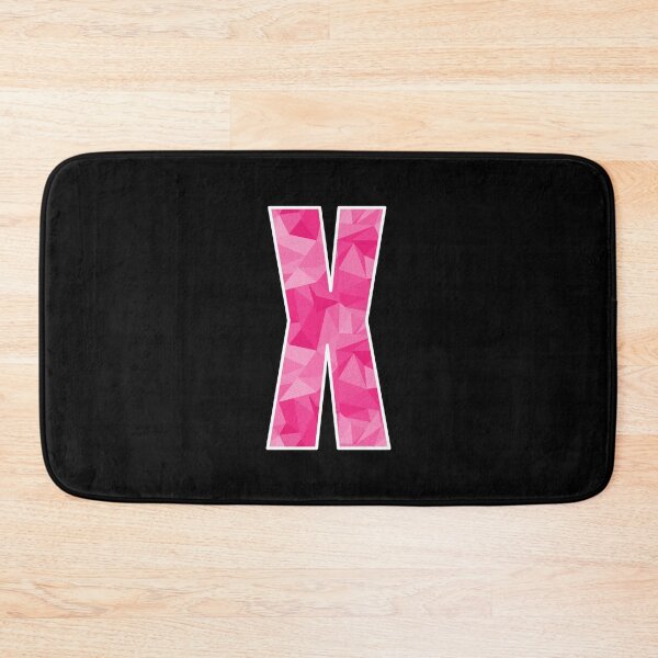 Item preview, Letter X, Monogram Letter Art of Pink Triangle Pattern designed and sold by dylanxh.