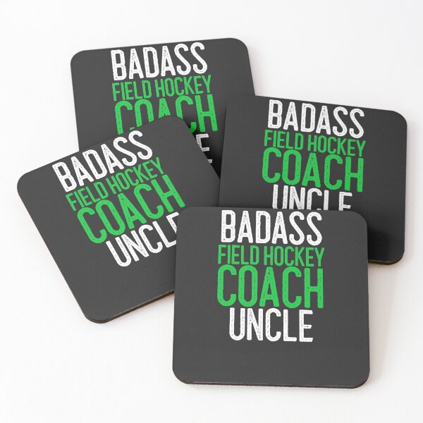Aperçu de l'œuvre Cadeau de hockey sur gazon d'oncle d'entraîneur de hockey sur gazon Badass créée et vendue par EricJP.
