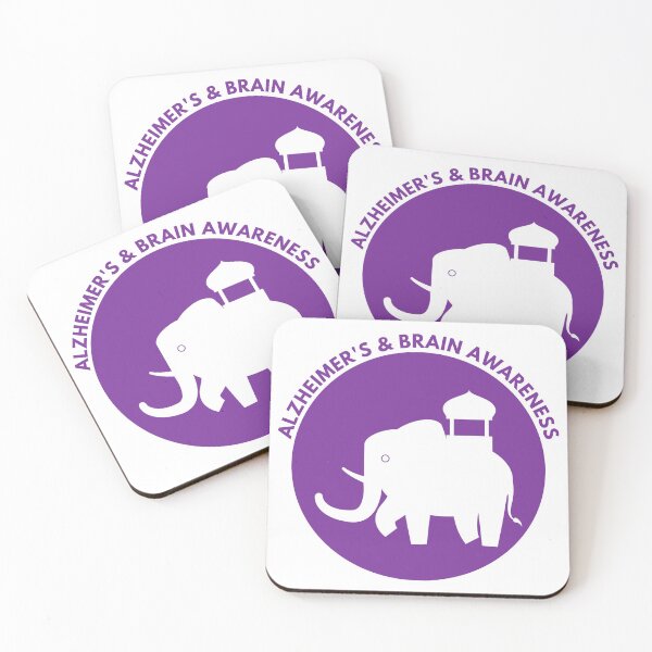 Item preview, Alzheimers And Brain Awareness Elephants designed and sold by AlleBedolski.