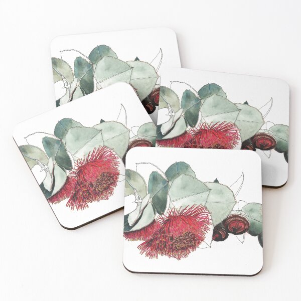 Item preview, Eucalyptus Mallee flowers red gum nut  designed and sold by blueidesign.