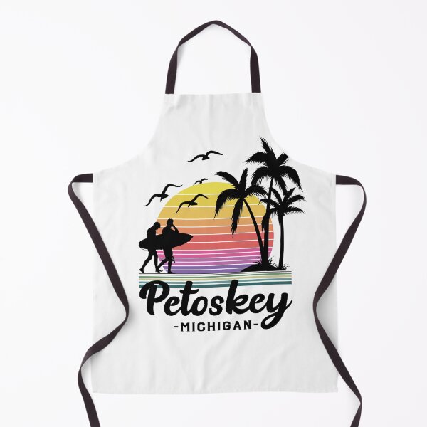 Item preview, Petoskey Michigan Seaside Retro Sunset designed and sold by Home-Spirit.