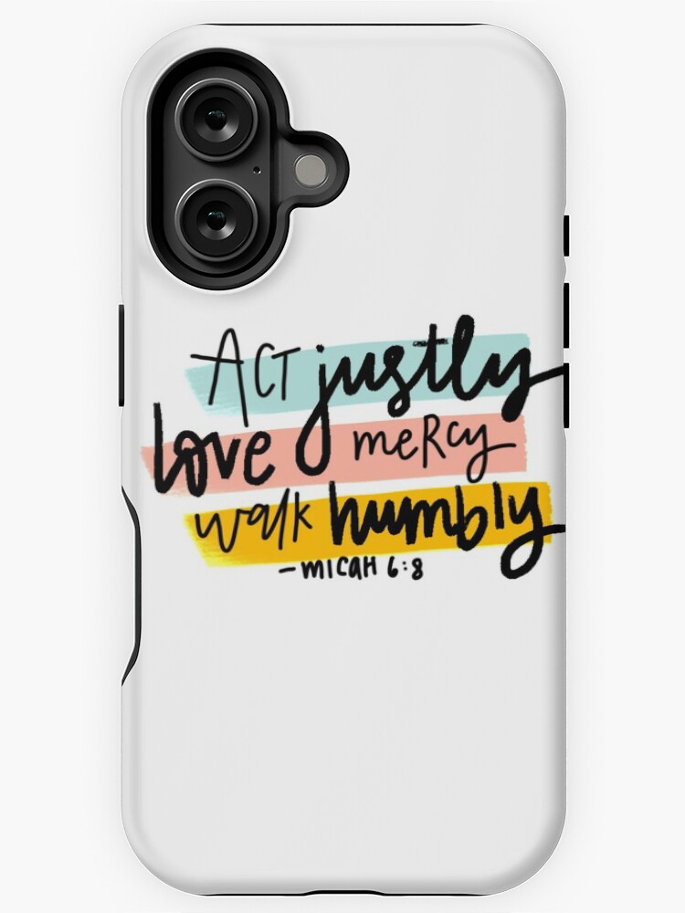 Imagen 1 de 4, Funda de iPhone con la obra Miqueas 6:8, diseñada y vendida por yoonhapark.