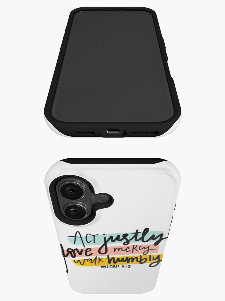 Imagen 3 de 4, Funda de iPhone con la obra Miqueas 6:8, diseñada y vendida por yoonhapark.