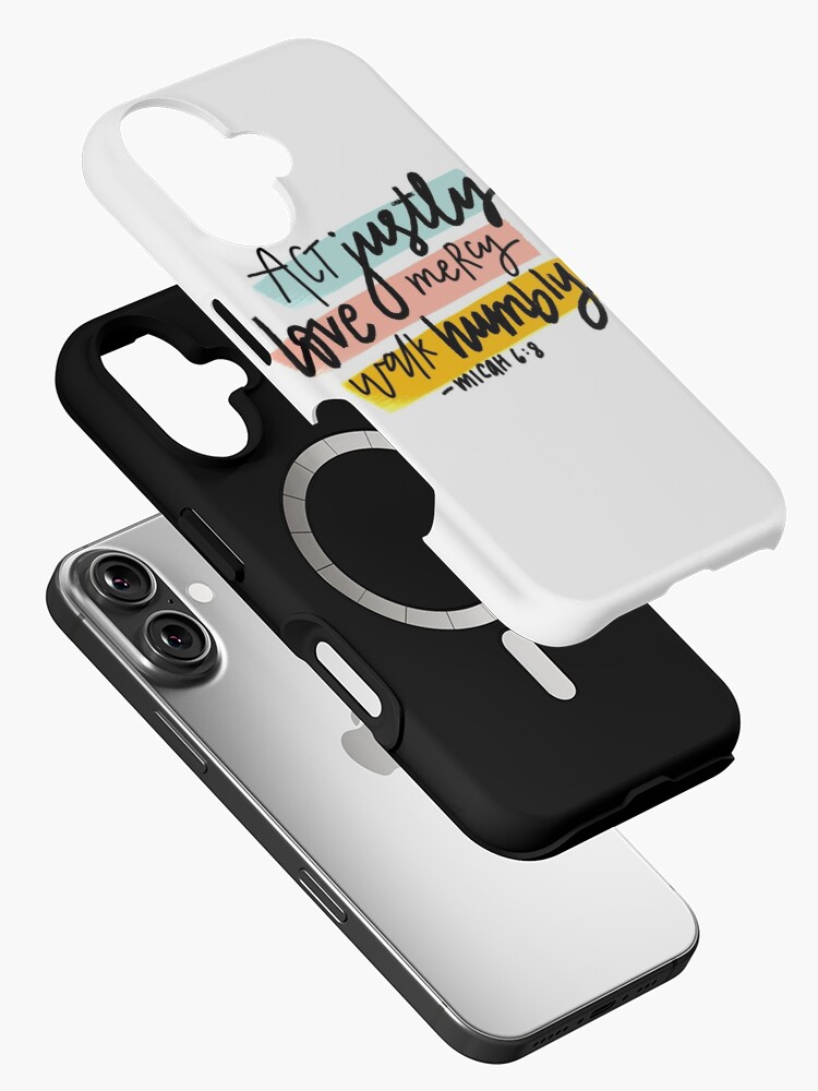 Imagen 2 de 4, Funda de iPhone con la obra Miqueas 6:8, diseñada y vendida por yoonhapark.