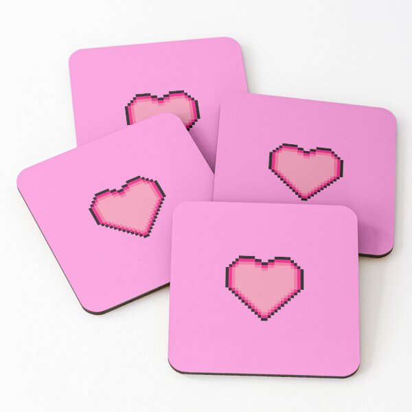 Item preview, Pink Heart Pixel Art Icon designed and sold by dylanxh.