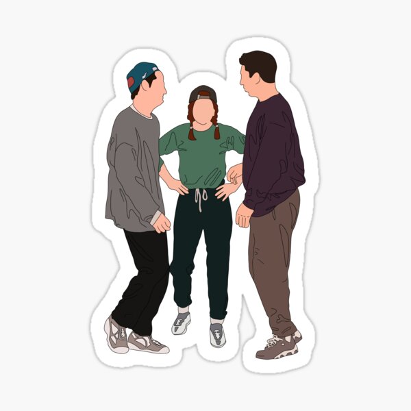 Ross Gellar and Rachel Green Sticker for Sale by keglil