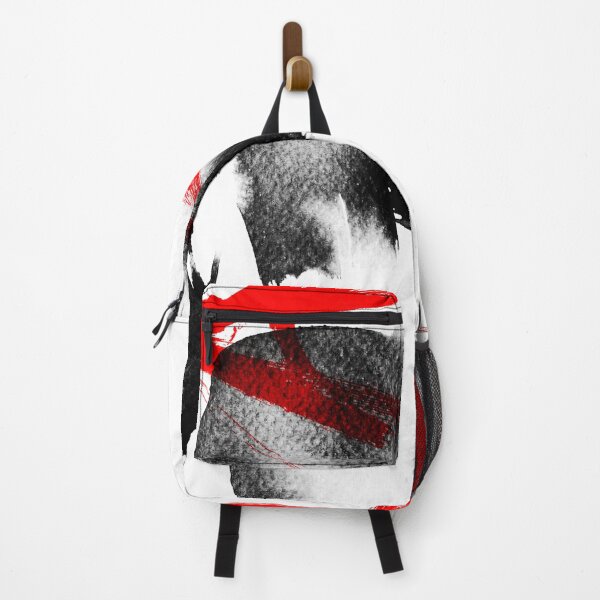 Item preview, Wet black ink and red marker abstract design designed and sold by ZebEddy.