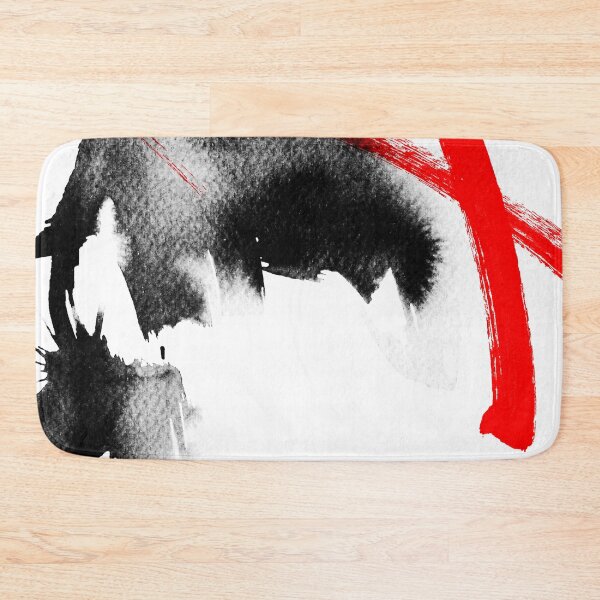 Item preview, Wet black ink and red marker abstract design designed and sold by ZebEddy.