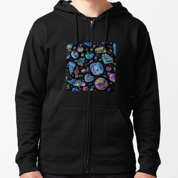 lisa frank 2 Zipped Hoodie
