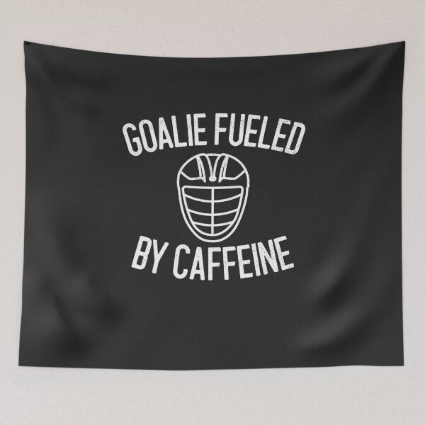 Aperçu de l'œuvre Cadeau de hockey sur gazon alimenté par la caféine pour gardien de but créée et vendue par EricJP.