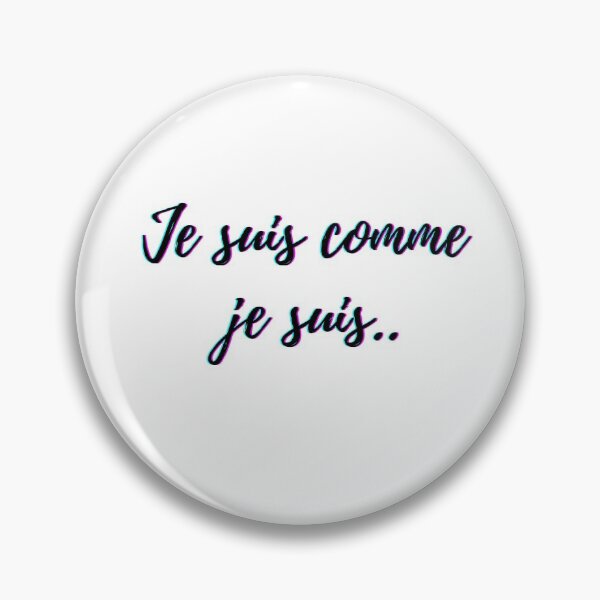 Item preview, I am what I am - popular french quotes lovers theme gifts (in white)  designed and sold by RebelliousRosee.