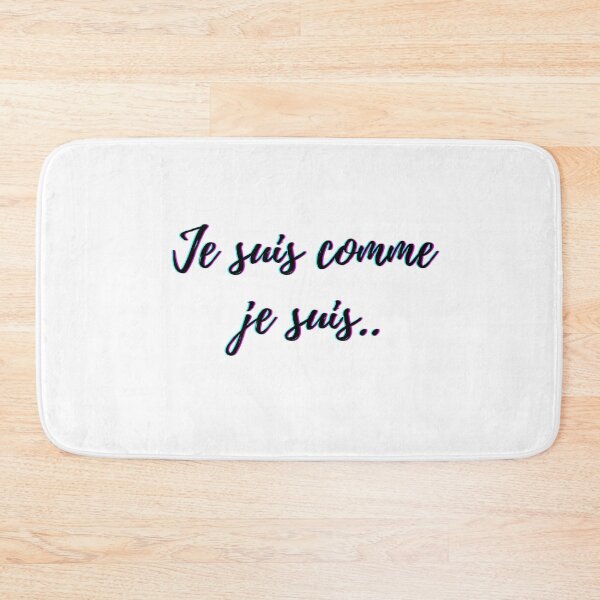 Item preview, I am what I am - popular french quotes lovers theme gifts (in white)  designed and sold by RebelliousRosee.