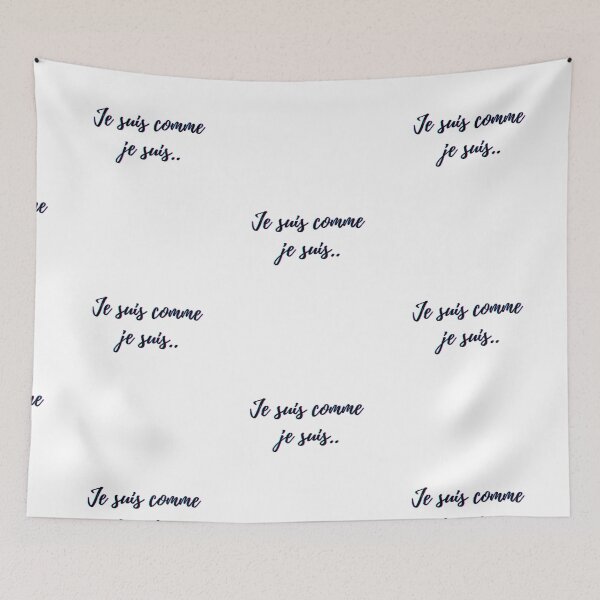 Item preview, I am what I am - popular french quotes lovers theme gifts (in white)  designed and sold by RebelliousRosee.