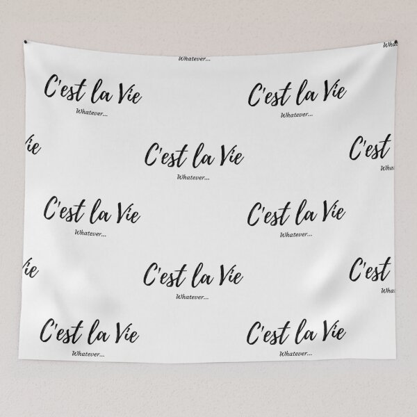 Item preview, This is life - popular french quotes theme gifts designed and sold by RebelliousRosee.